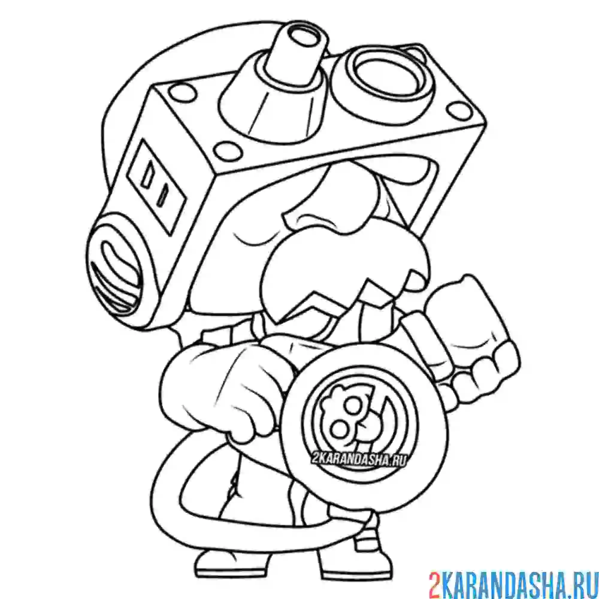 Раскраска гейл охотник за скуиками (гэйл)