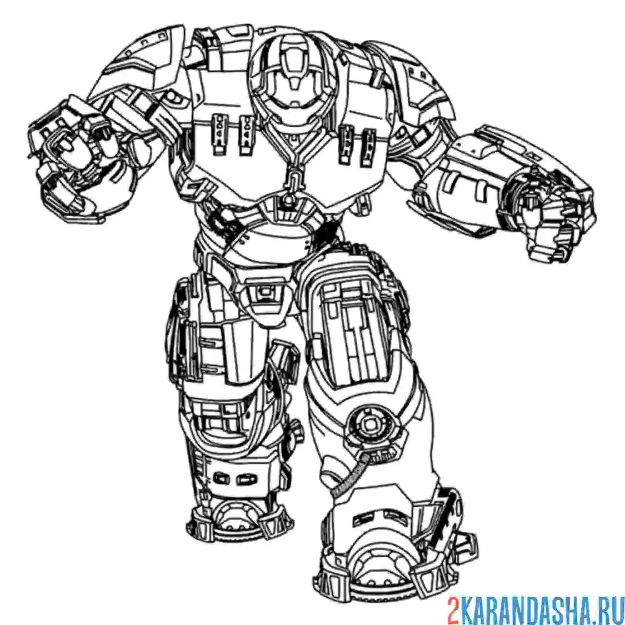 Раскраска халкбастер большой