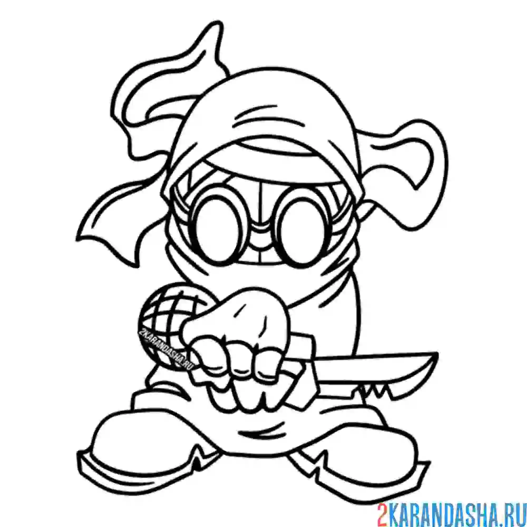 Раскраска хэнк фнф