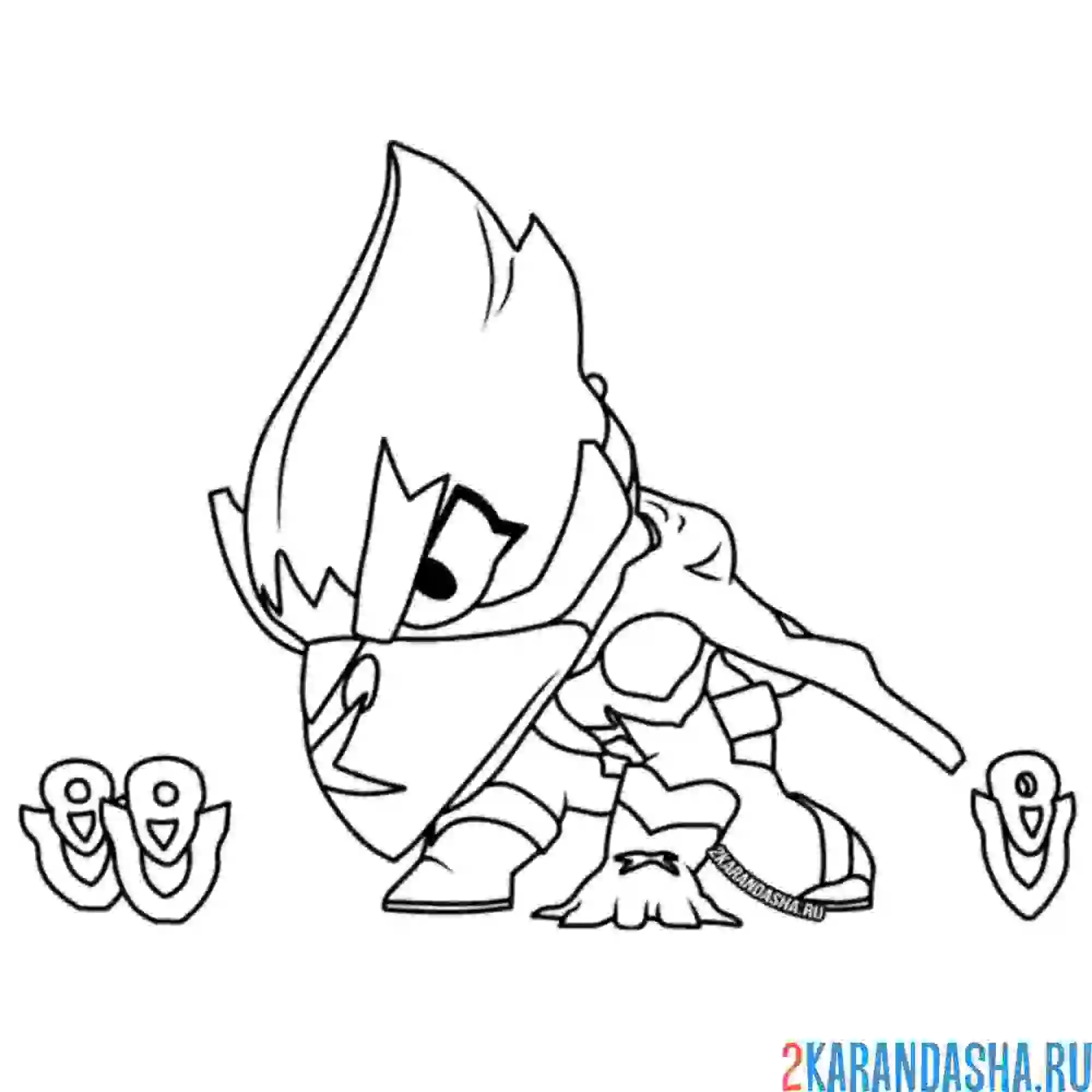 Раскраска капитан ворон