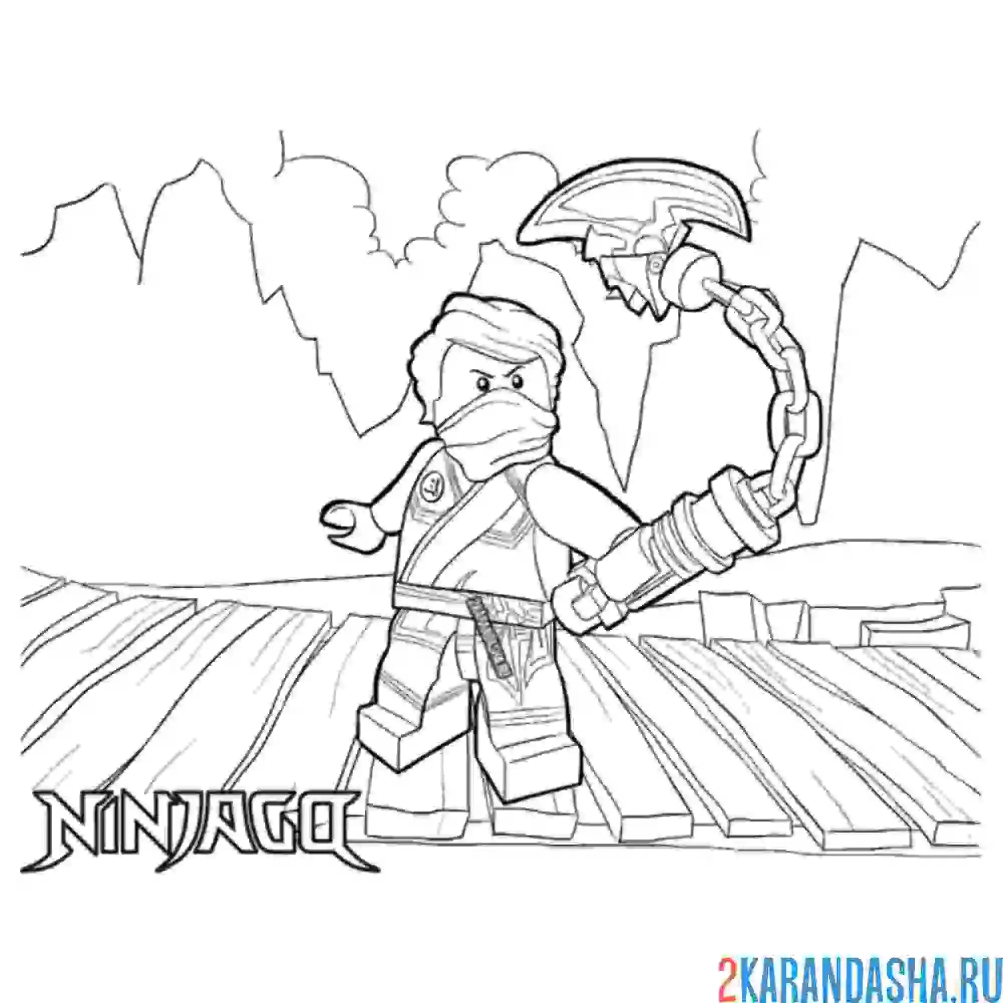 Раскраска ллойд идет в атаку