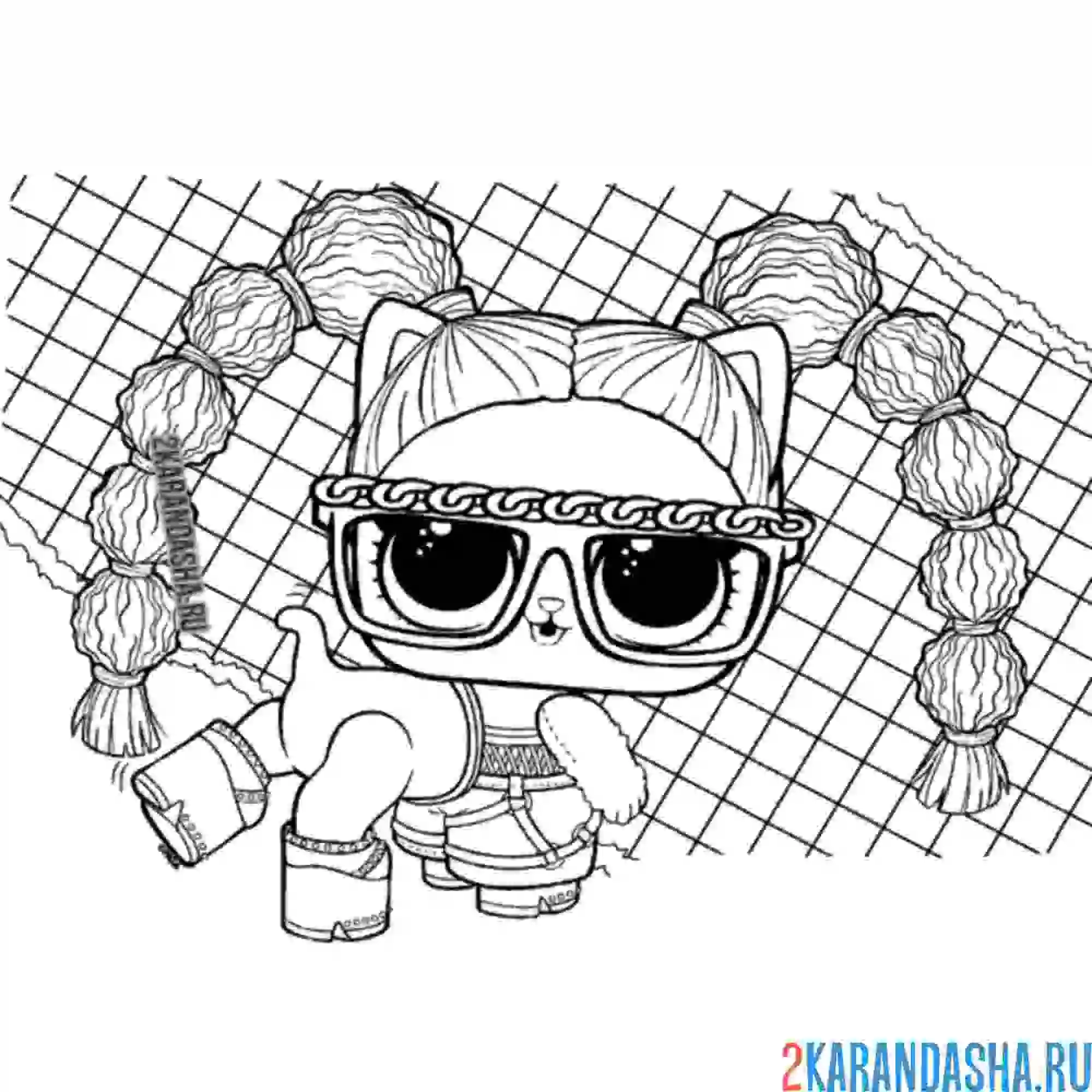 Раскраска лол питомцы коллекция новая