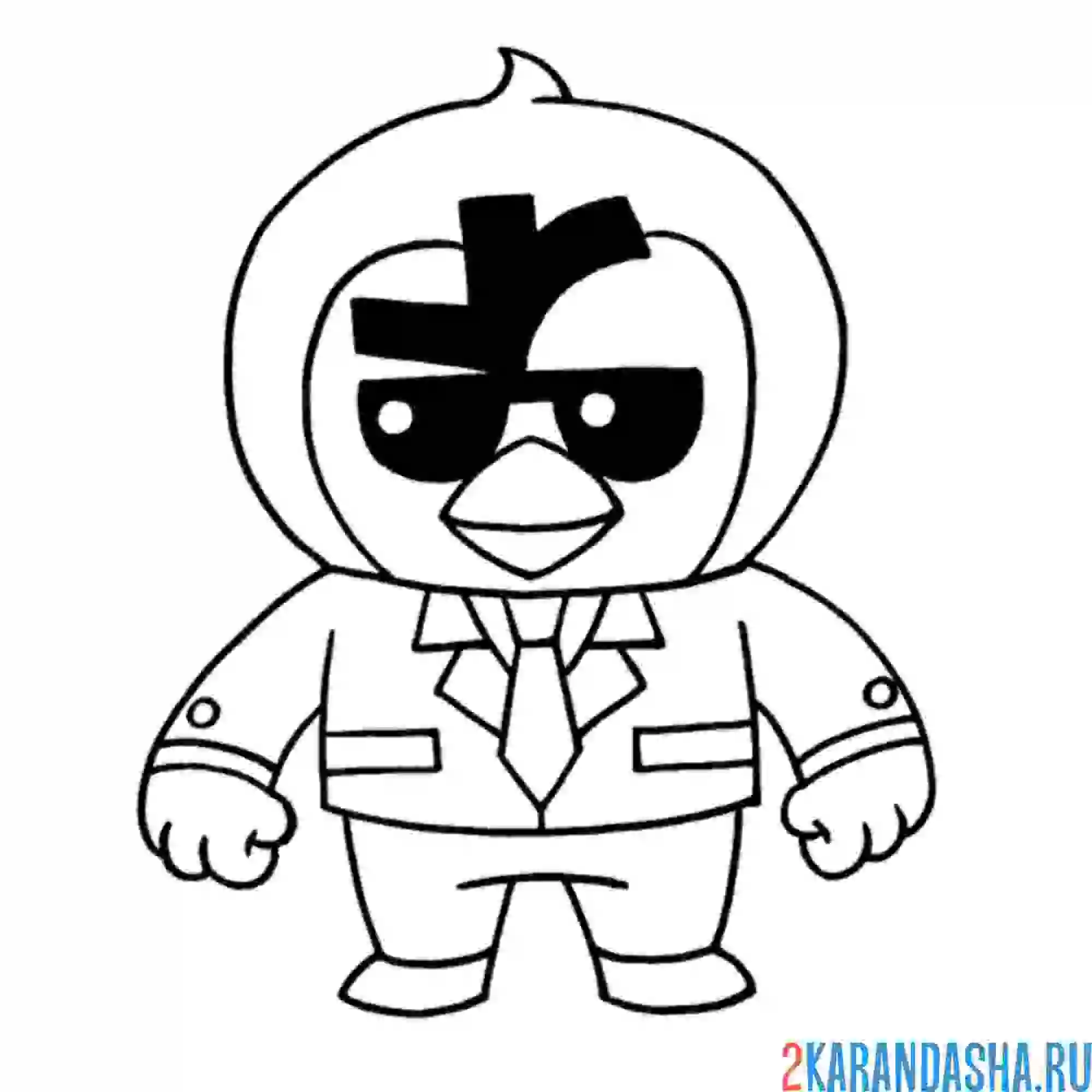 Раскраска мистер пи агент