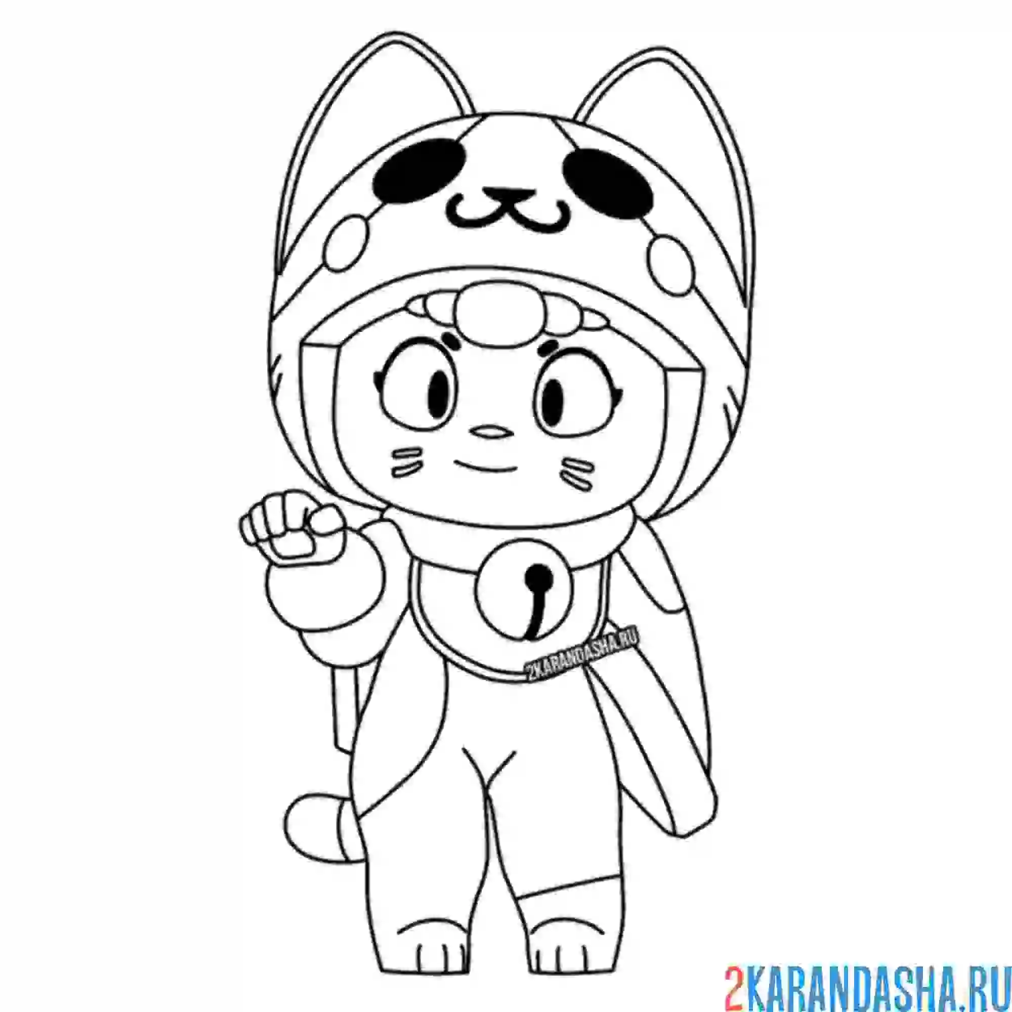 Раскраска нэко беа (неко)