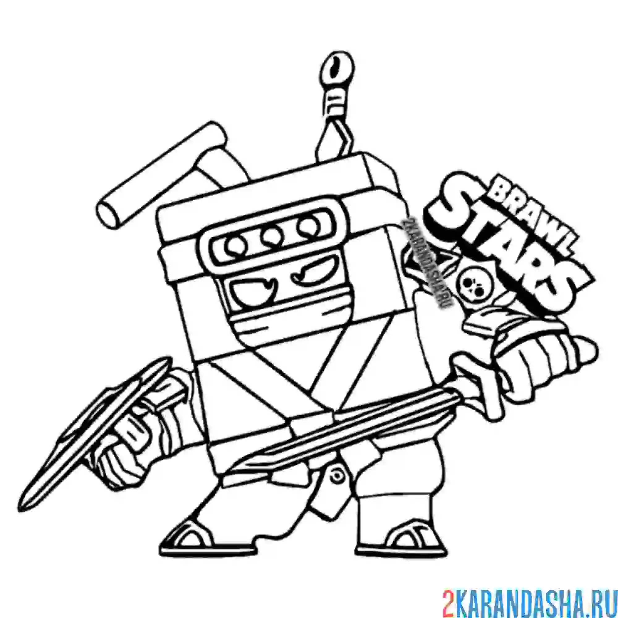 Раскраска ниндзя эш новый скин