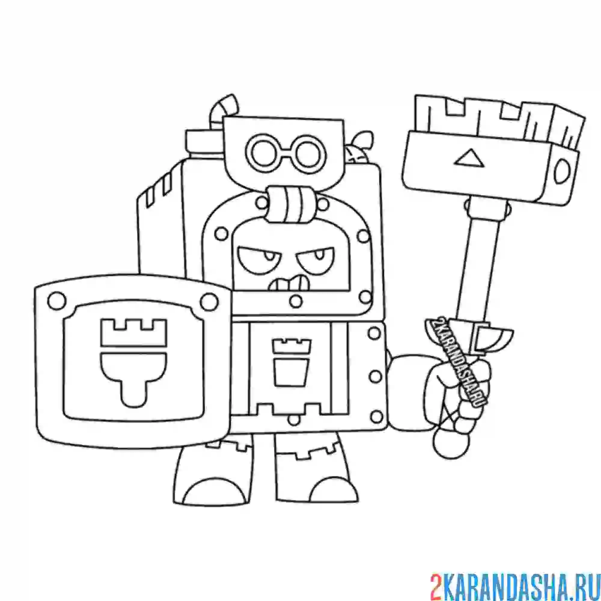 Раскраска новый боец эш (ash)