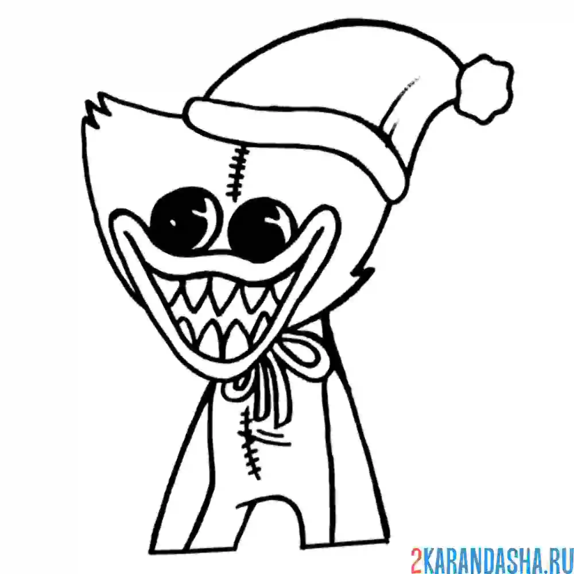 Раскраска поппи плейтайм хагги вагги