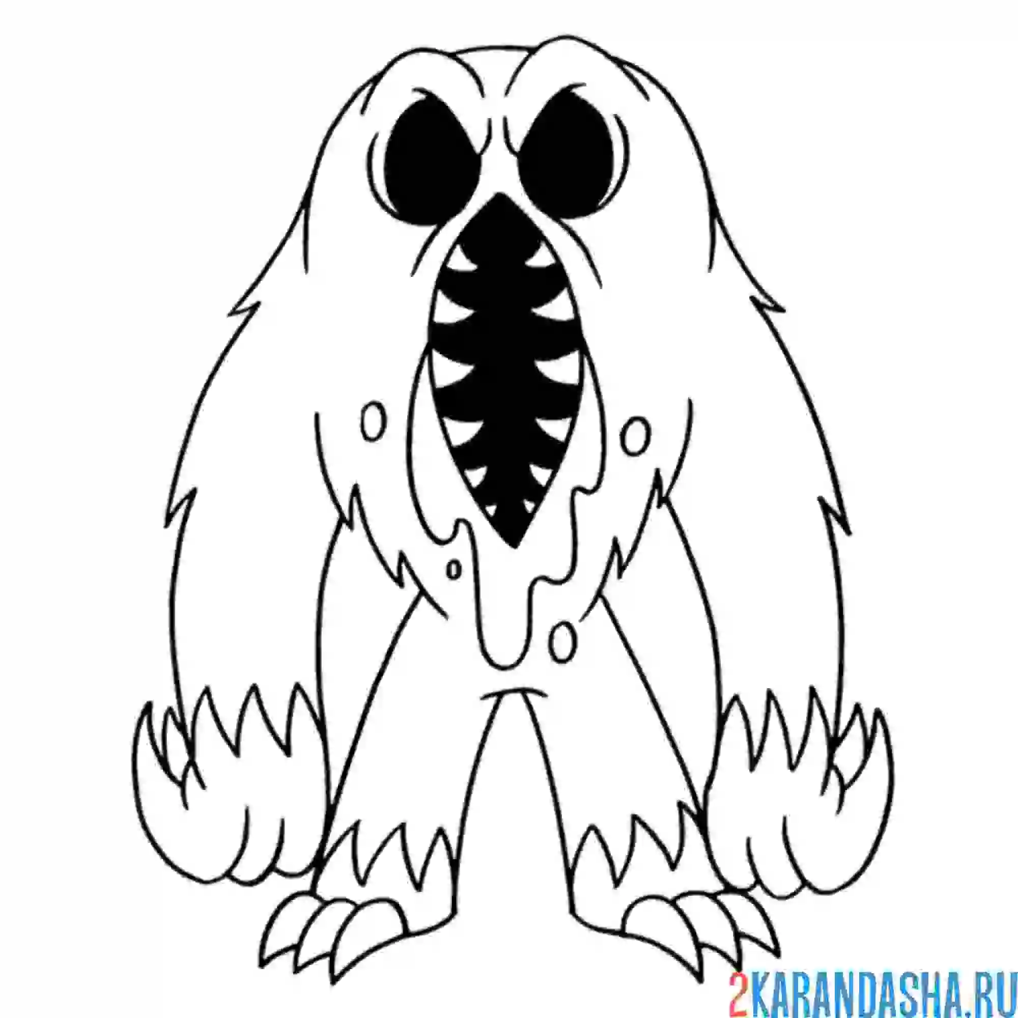 Раскраска roblox doors ambush роблокс