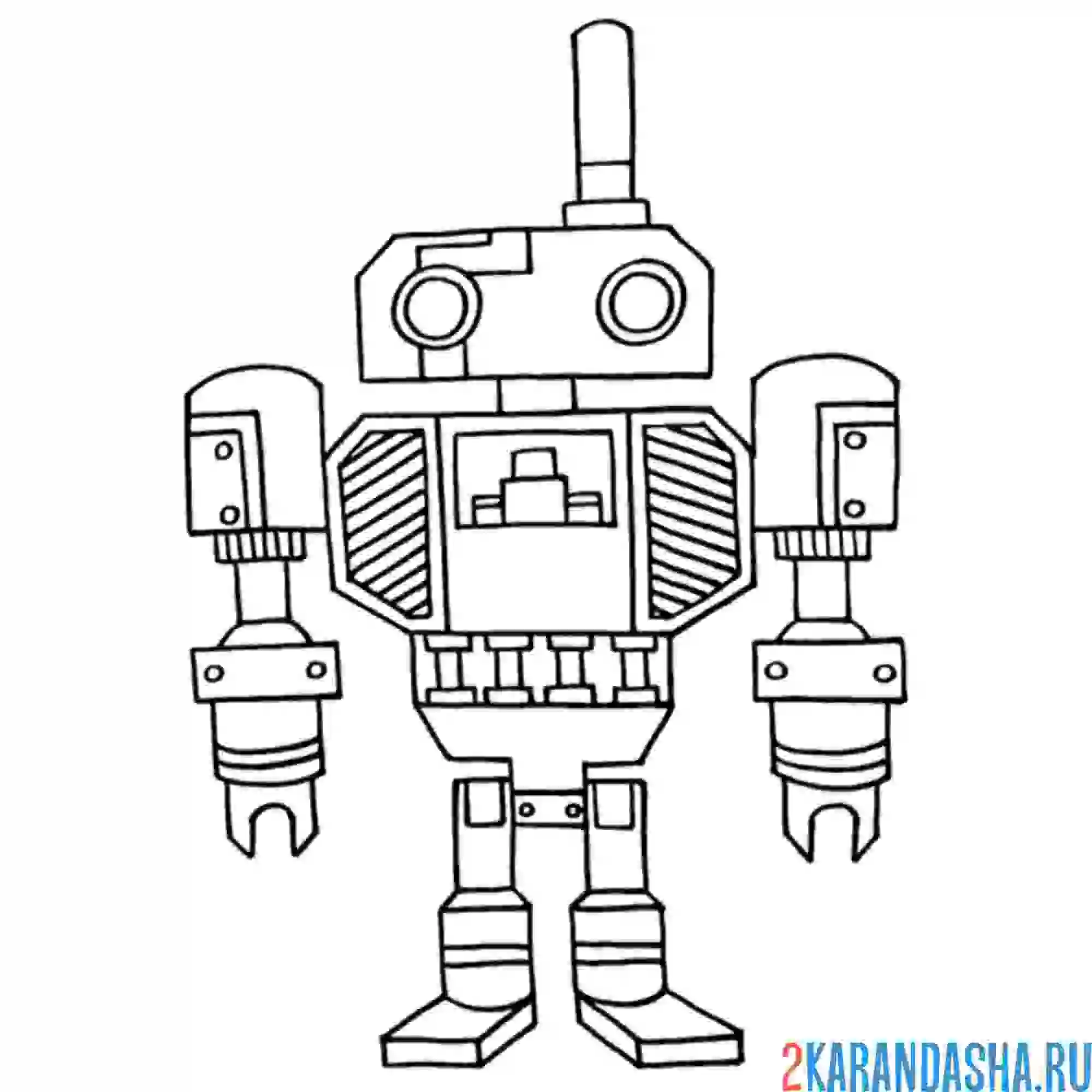 Раскраска робот роблокс