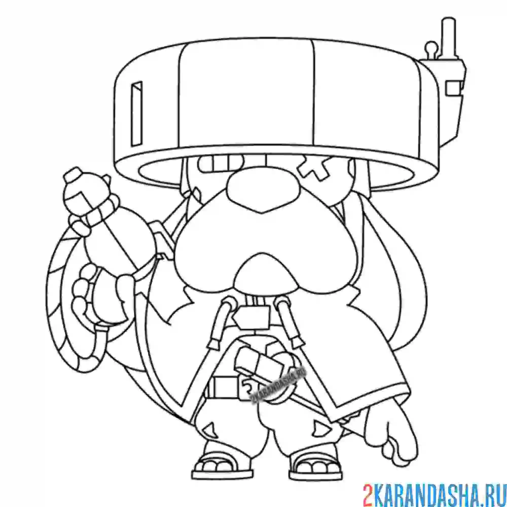 Раскраска ронин гавс новый скин