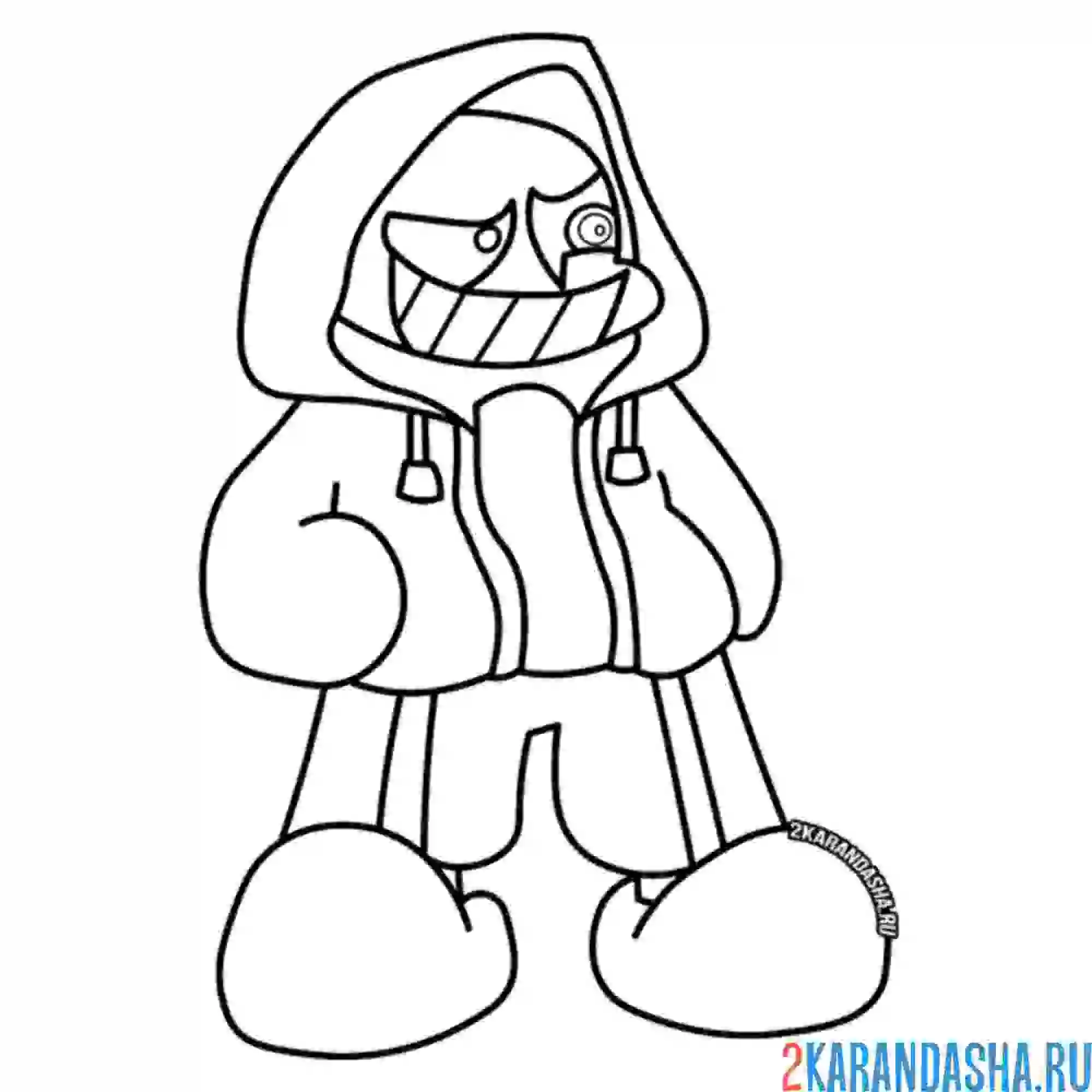 Раскраска санс фрайдей найт фанкин