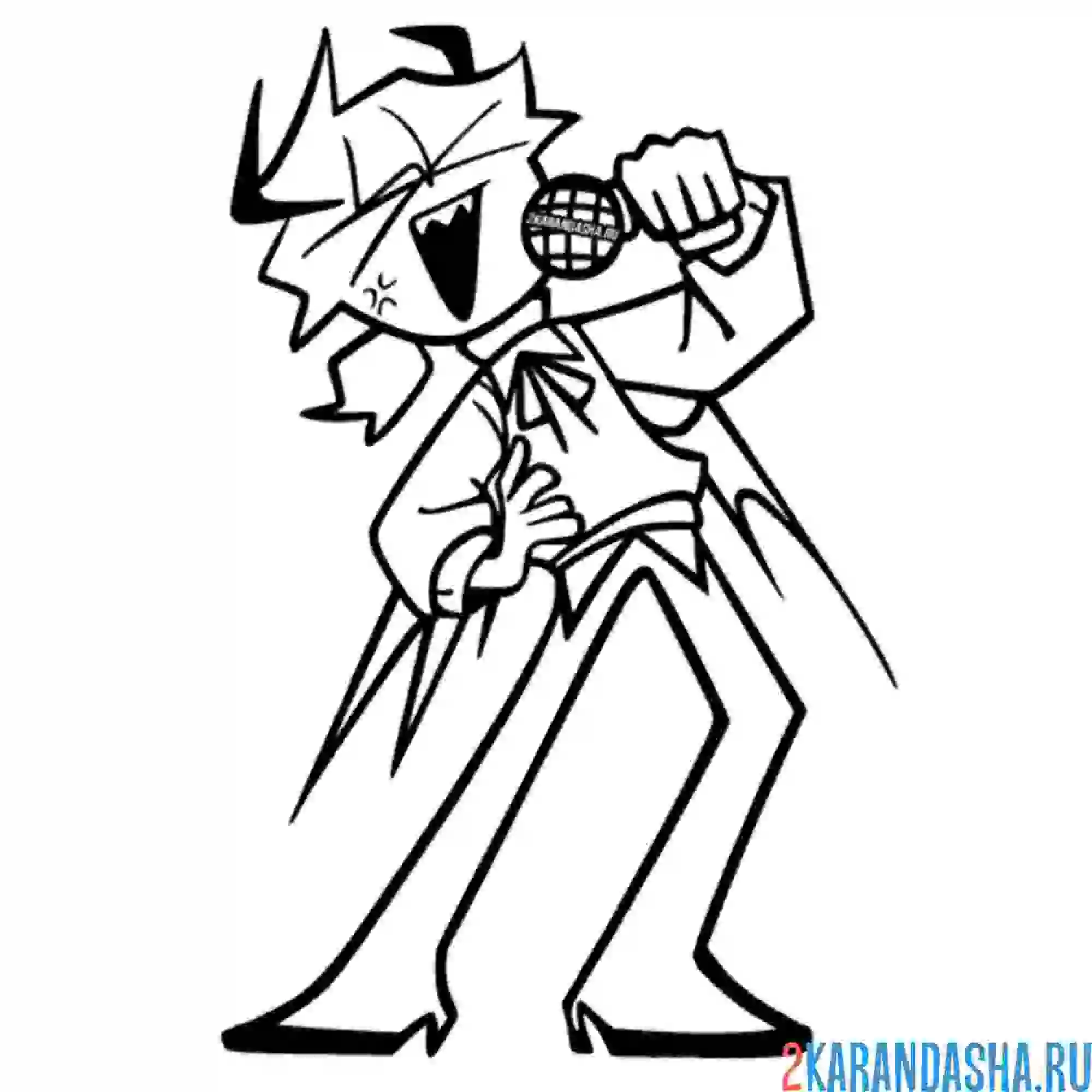 Раскраска селевер фнф