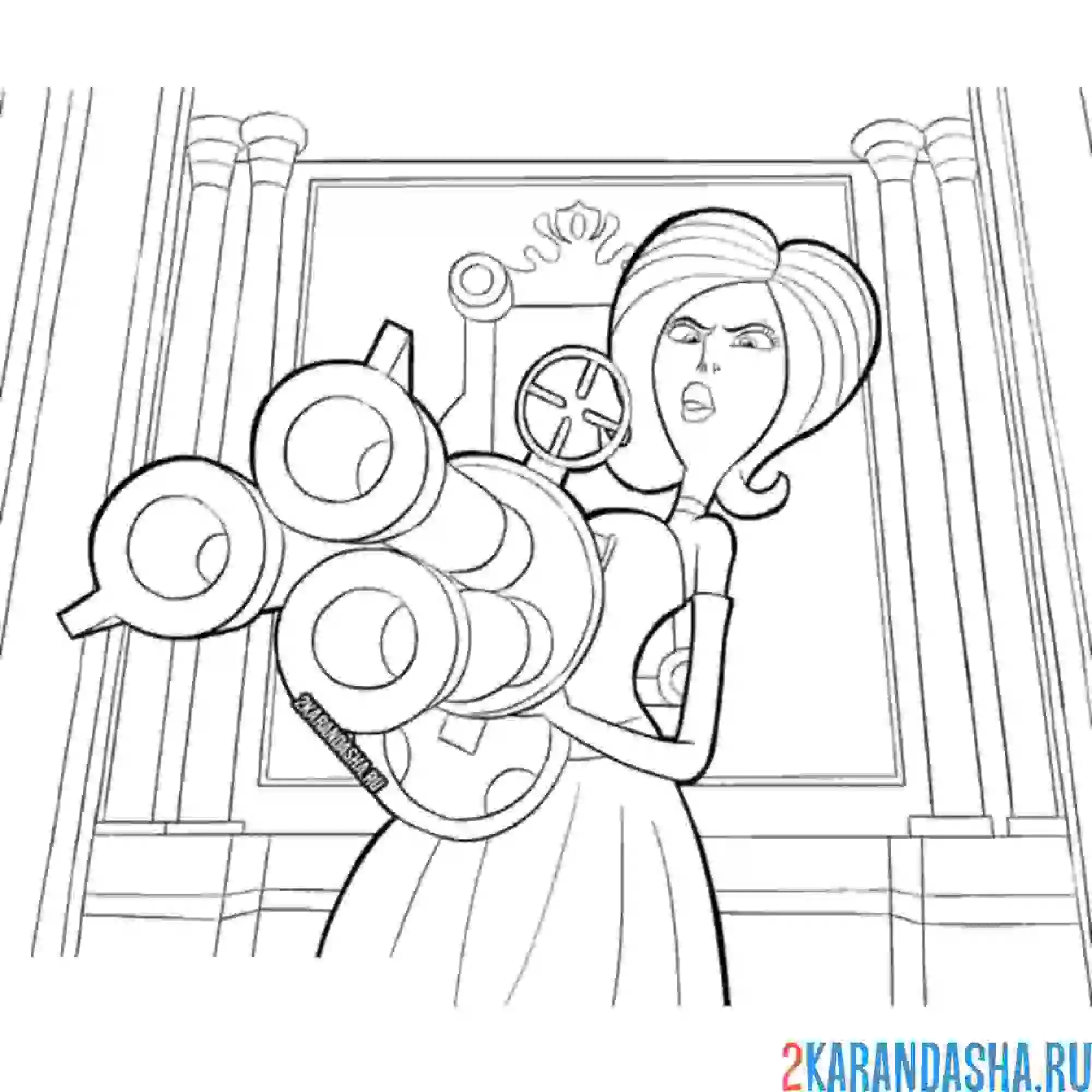 Раскраска скарлетт оверкилл