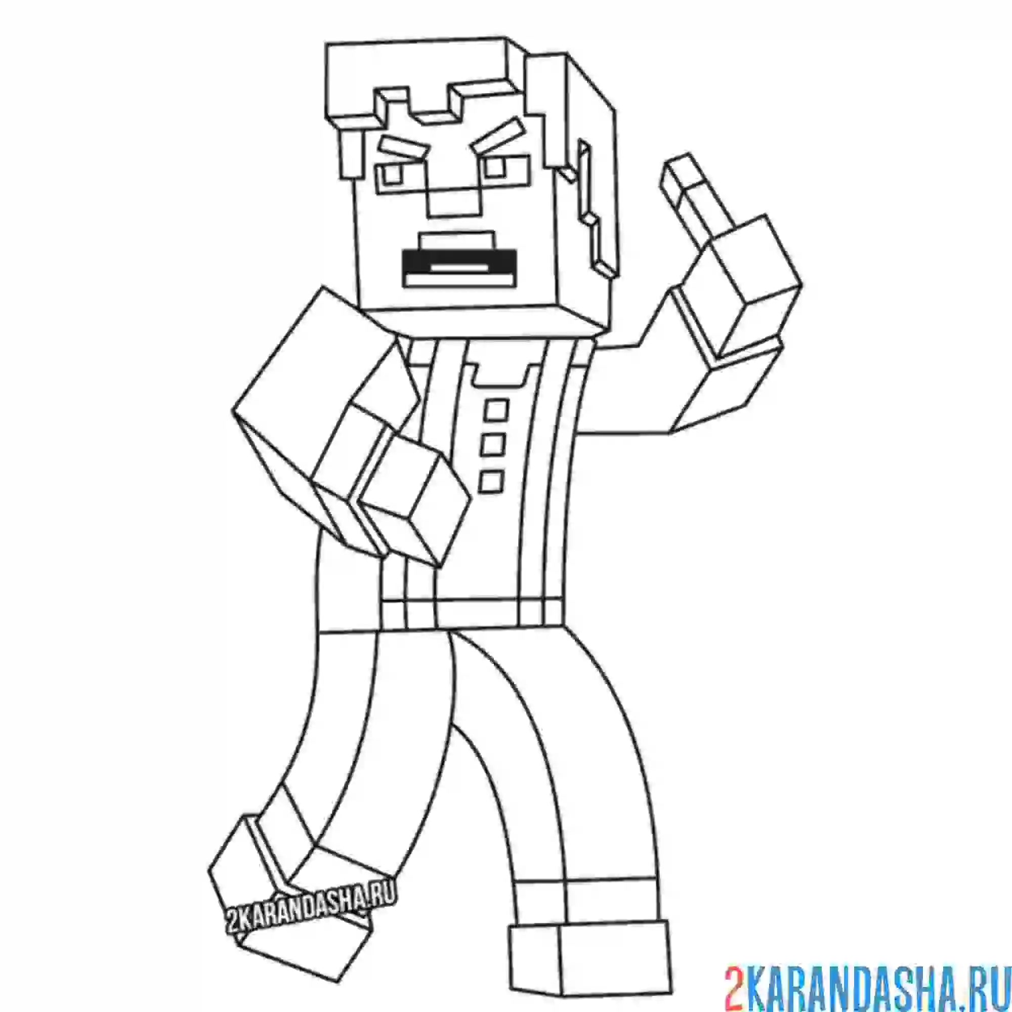 Раскраска скин джесси