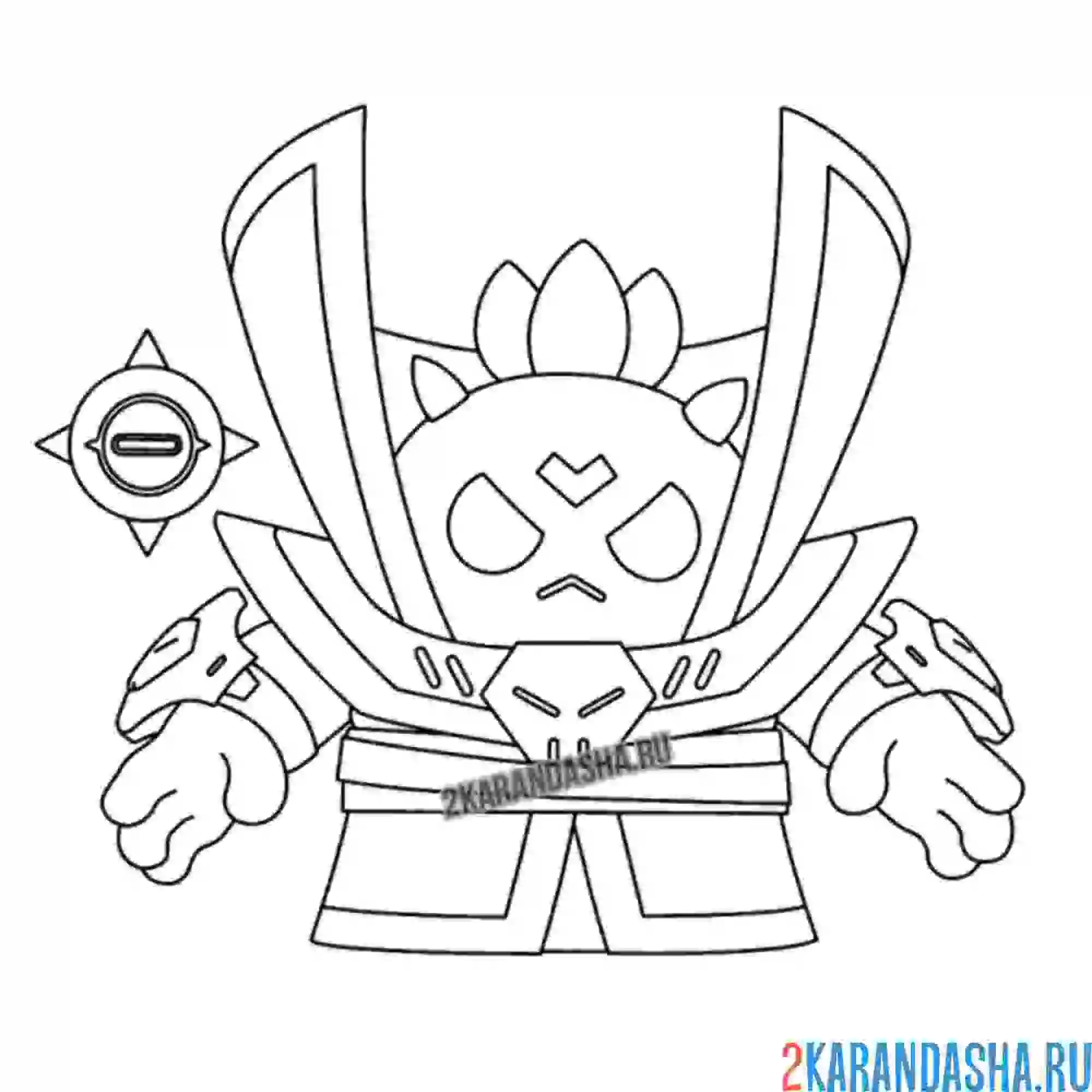 Раскраска спайк темный лорд