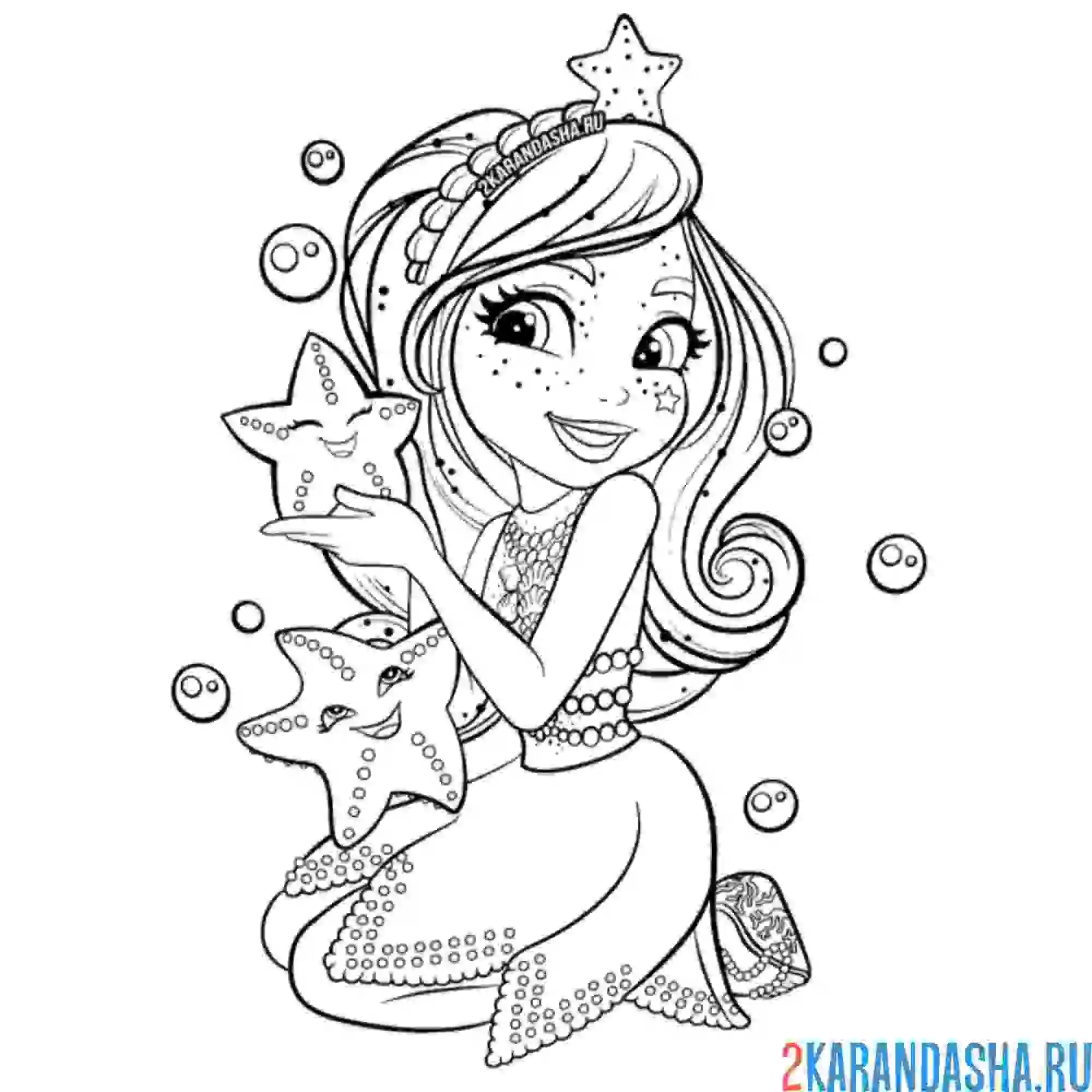 Раскраска старлинг стар, айдл и рипл энчантималс