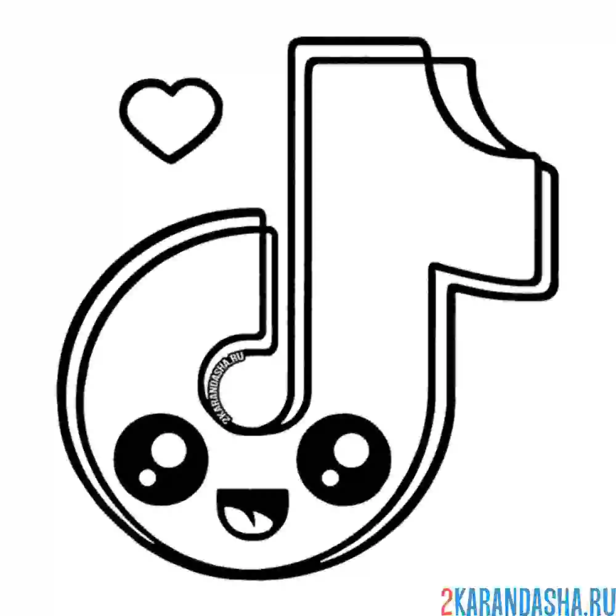 Раскраска тик ток кавай