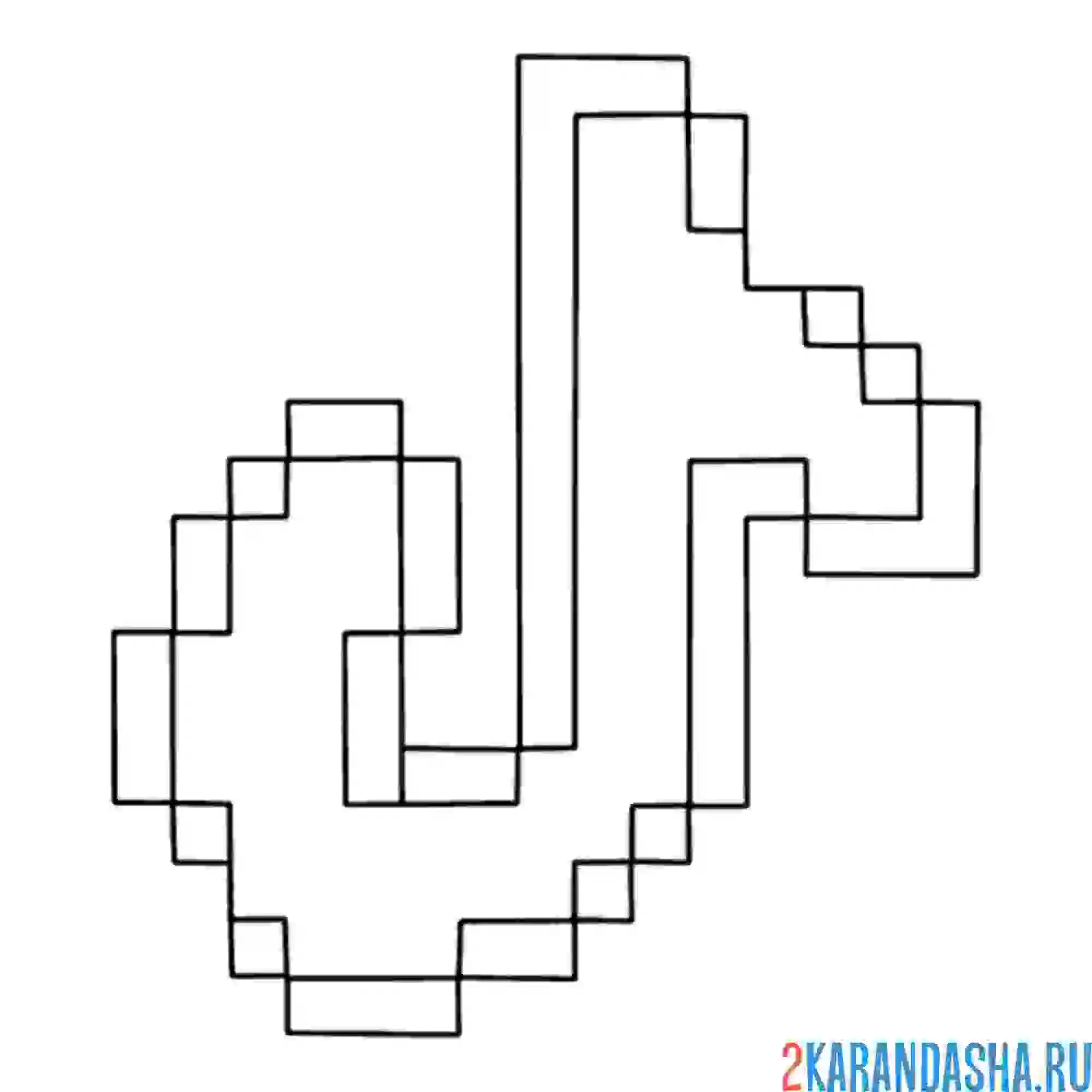 Раскраска тик ток пиксели