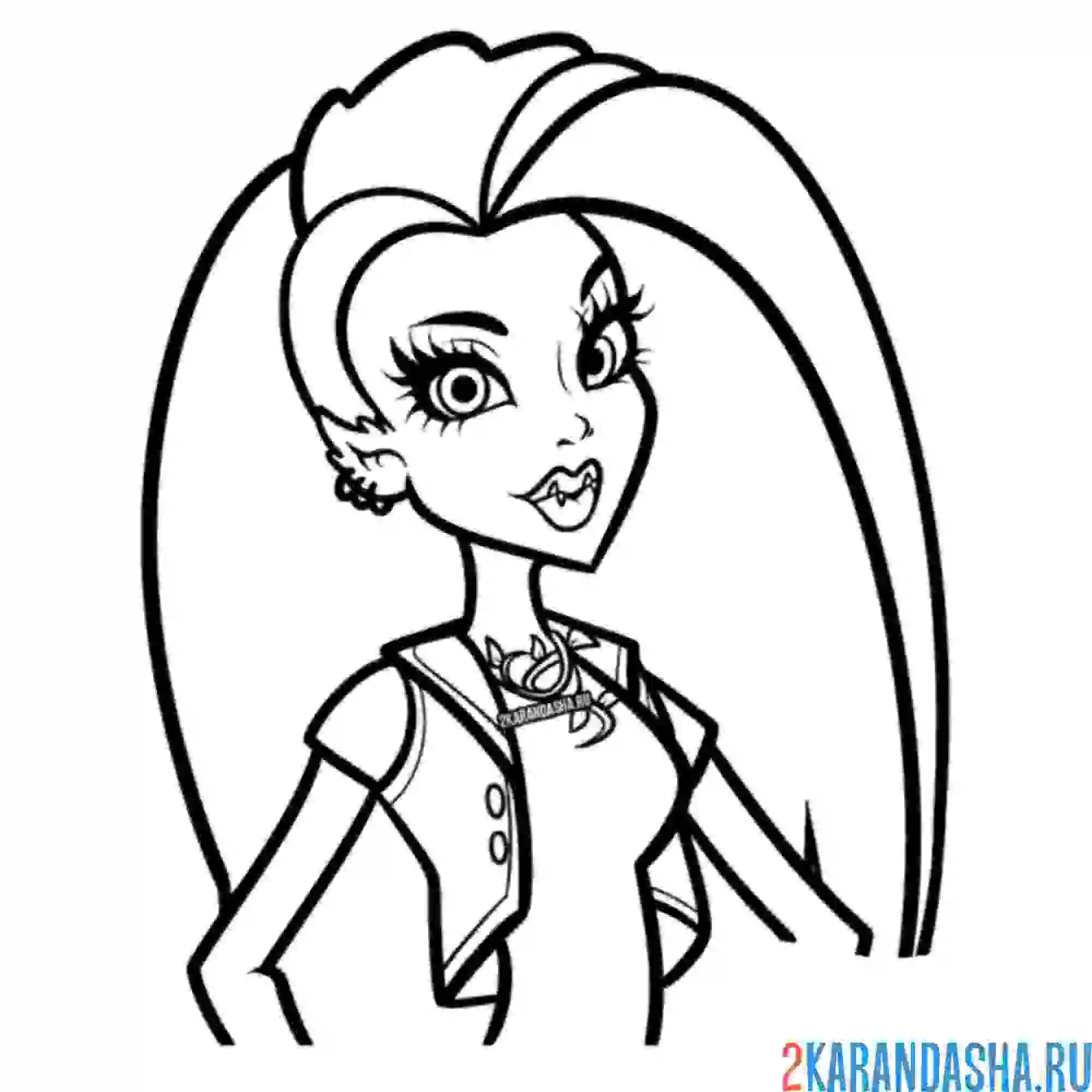 Раскраска монстр хай венера макфлайтрап портрет