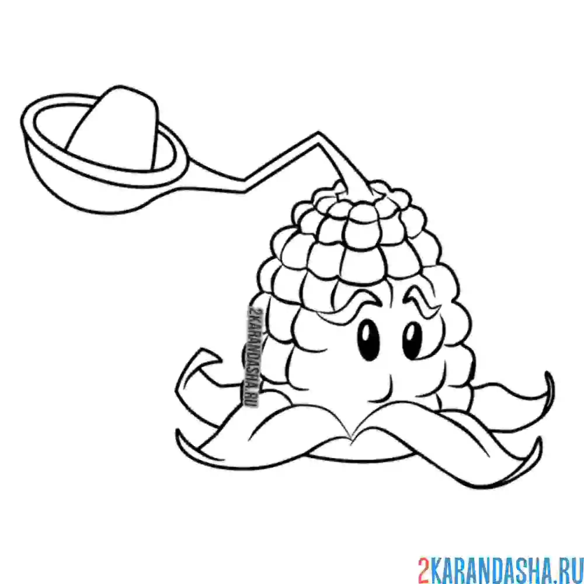 Раскраска зерновая кукуруза