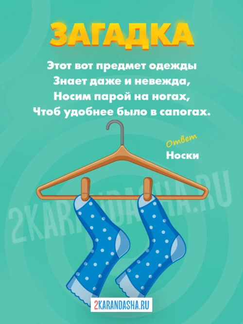 Загадки Носки