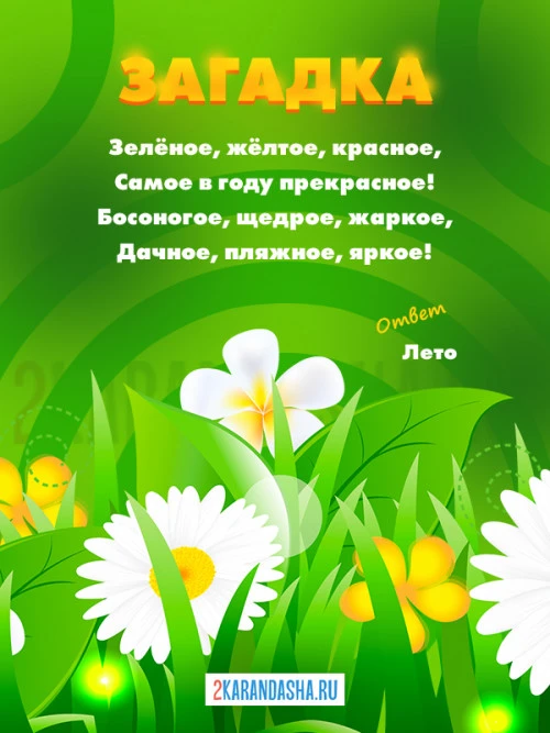Загадки Лето