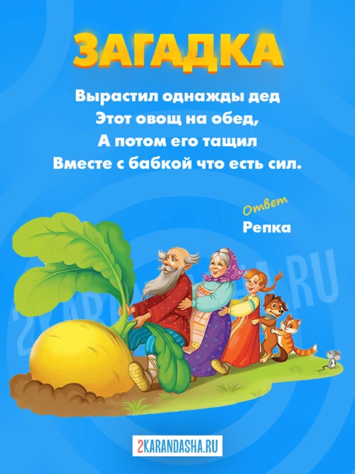 Загадки Репка