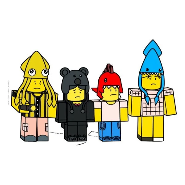 пример раскраски 99 ночей в лесу дети