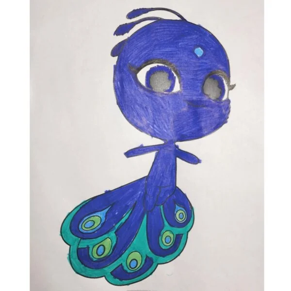 пример раскраски дуусу леди баг