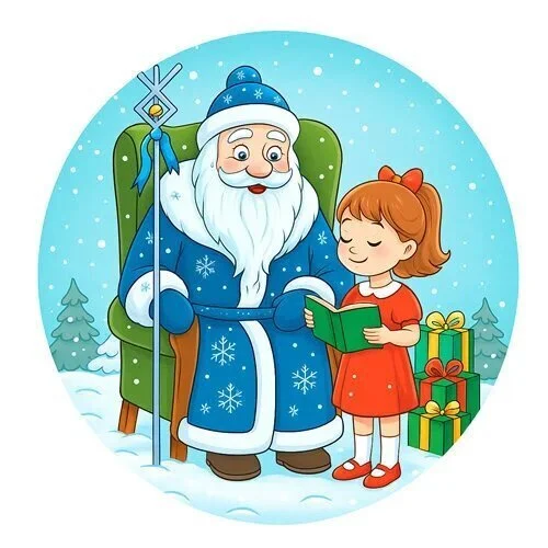 пример раскраски мальчик с маленькой новогодней елочкой