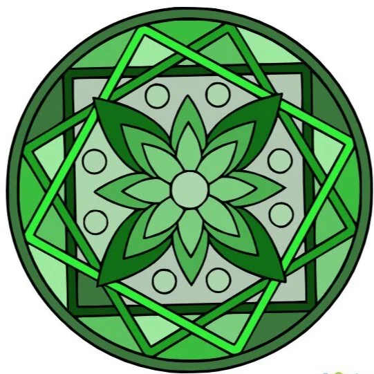 пример раскраски мандала на получение прибыли