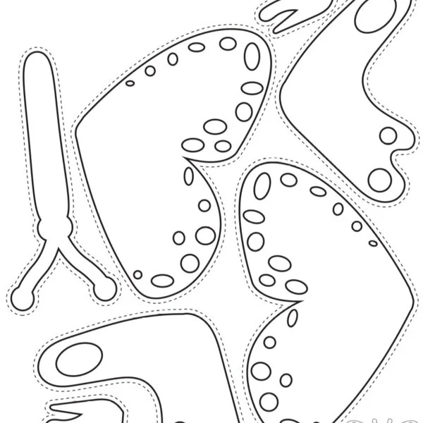 пример раскраски раскрась, вырежи и склей фургончик