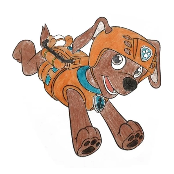 Цветной вариант раскраски зума спешит на помощь