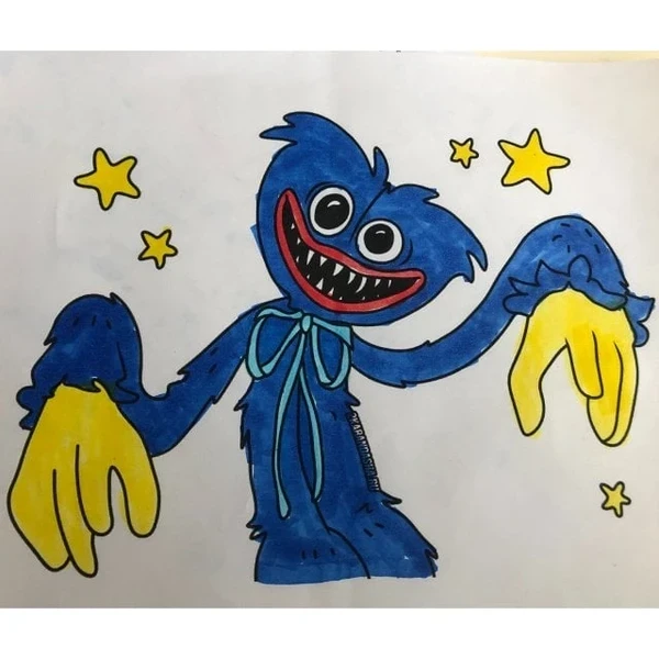 пример раскраски хагги ваггу балуется