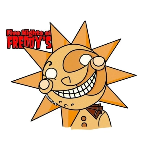 Цветной вариант раскраски daycare attendant воспитатель фнаф 9