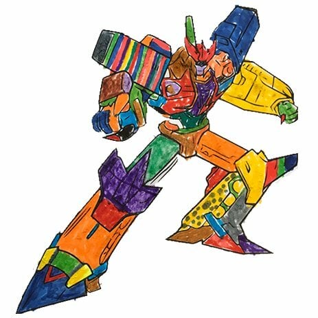 пример раскраски герои трансформеров