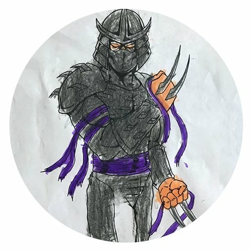 пример раскраски шреддер