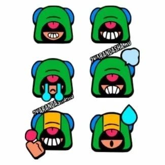 пример раскраски леон эмодзи