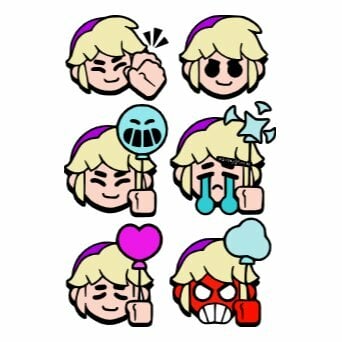 Цветной вариант раскраски гас все эмодзи