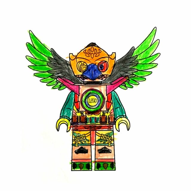 пример раскраски чима орел эрис