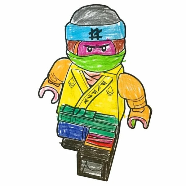 пример раскраски ниндзя ниндзяго