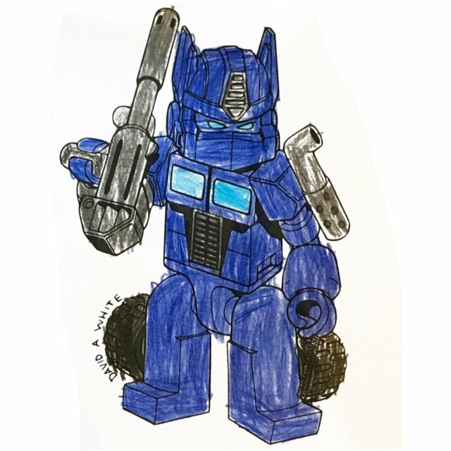 пример раскраски лего-робот