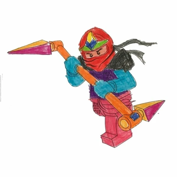 пример раскраски ллойд опасный ниндзя