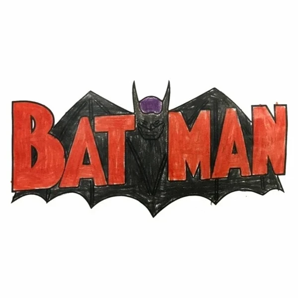 Цветной вариант раскраски batman бэтмен