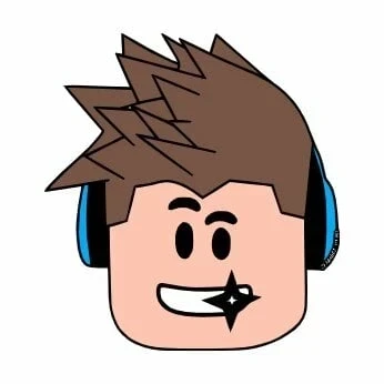 Цветной вариант раскраски голова с наушникам