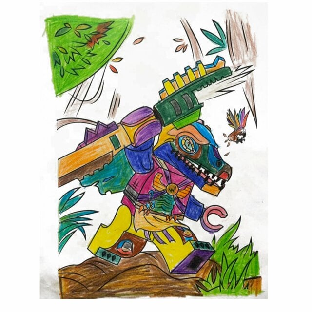 пример раскраски чима краггер