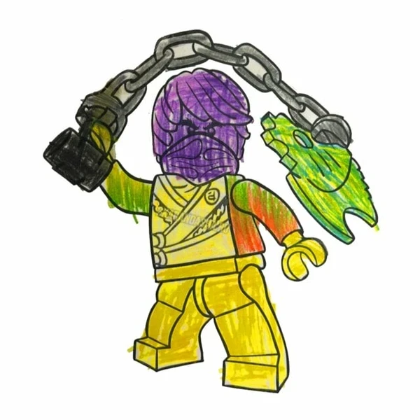 пример раскраски ниндзяго черный коул