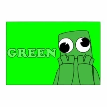 пример раскраски green радужные друзья