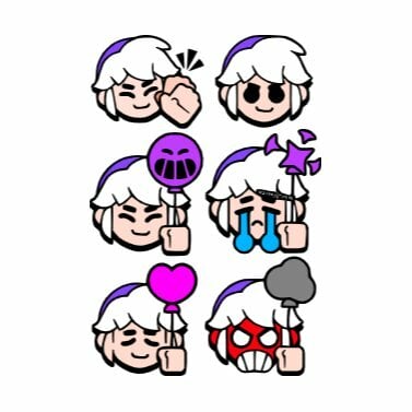 Цветной вариант раскраски гас все эмодзи