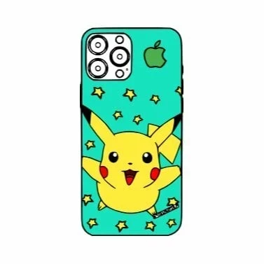 пример раскраски айфон с пикачу